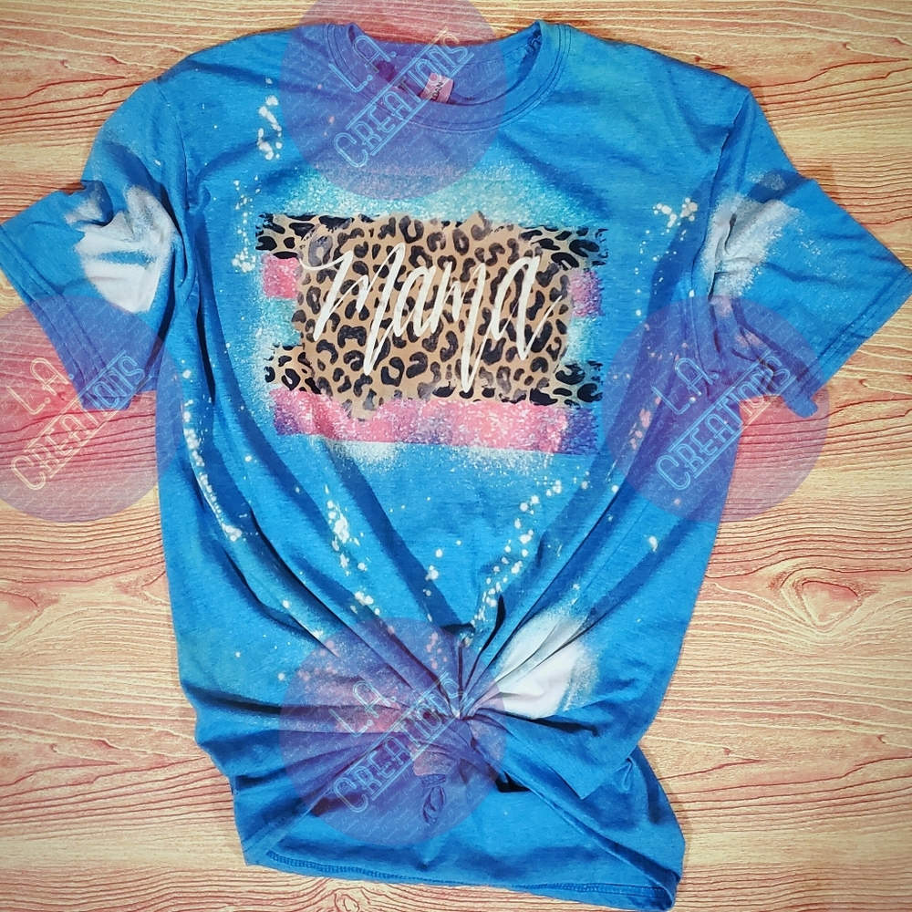 Mama Sublimation/Distressed Tee Shirt